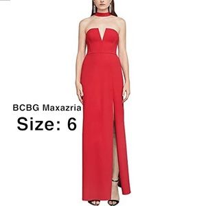 NWT - BCBG MAXAZRIA "Elias" Red formal gown. Wedding, prom, gala dress Size 06
